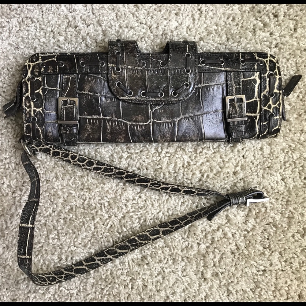 Versace Alligator Clutch